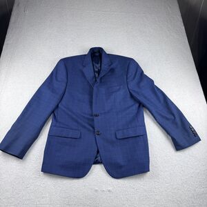Lauren Ralph Lauren Men's Blue Plaid Two-Button Sport Coat Blazer Size 42R